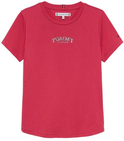 TOMMY HILFIGER Shirt  knalrood / zilver