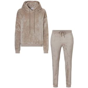 Apollo - Huispak - Lichtbruin - Loungewear - Fleece met Capuchon