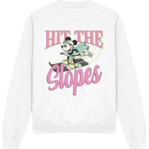 Disney Volwassen unisex hit the slopes mickey mouse sweatshirt