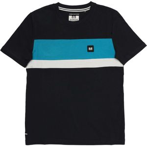 Weekend Offender - Jongens-T-shirt - Navy - Kruiswoordraadsel