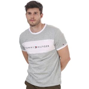 Tommy Hilfiger - Heren - T-shirts SS - Grijs