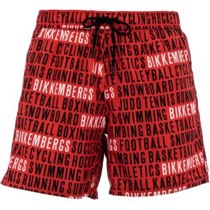Bikkembergs  Zwemshorts Allover  Rood