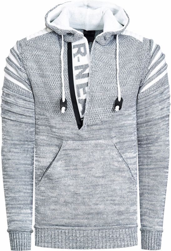 Rusty Neal - Grof Gebreide Trui - Casual Pasvorm - Hoodie