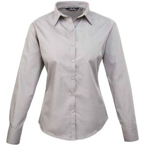 Premier Dames popeline blouse met lange mouwen