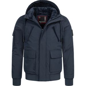 Alessandro Salvarini - AS-432 - Heren Winterjas - Klassiek Ontwerp - Met Capuchon & Fleecevoering