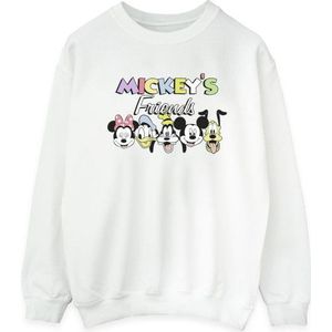 Li-cense Disney dames mickey mouse and friends gezichten sweatshirt