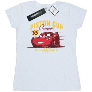 Li-cense Disney dames cars piston cup kampioen katoenen t-shirt