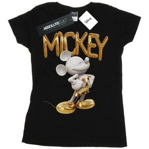 Li-cense Disney dames mickey mouse gouden standbeeld katoenen t-shirt