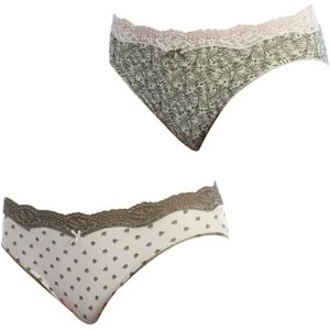 Set-2 Brislip Coquettes Katoenen Slip 1031497 voor dames