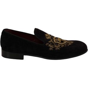 Dolce & Gabbana Heren Bruin Suede Leren Naaldhakken