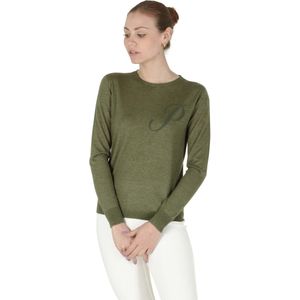 Crown Of Edinburgh Kasjmier Lange Mouw Art 004 Groene Letter P