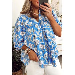 Bloemenprint V-hals Top