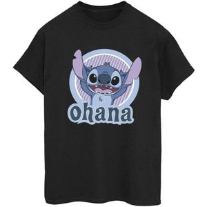 Li-cense Disney dames lilo and stitch ohana cirkel katoenen vriendje t-shirt