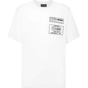 Plein Sport - Katoenen T-shirt - Wit - Ronde Hals