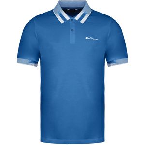 Ben Sherman - Kraag Rente - Polo Shirt - Blauw - Korte Mouw