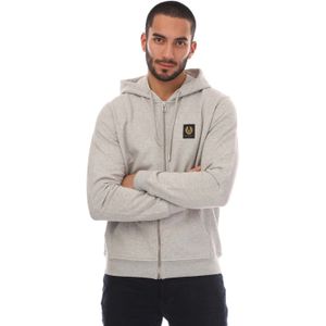 Belstaff - Full Zip Hoodie - Zilver - Heren