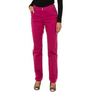 Lange Jeans - Roze - 6Y5J18-5D3IZ - Damesbroek - Stretchstof