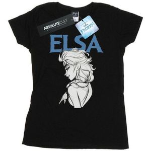 Li-cense Disney dames frozen elsa profiel schets katoenen t-shirt