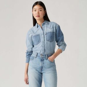 Levi's - Teodora - Dameshemd - Lichtblauw - Lichtgewicht Western Denim