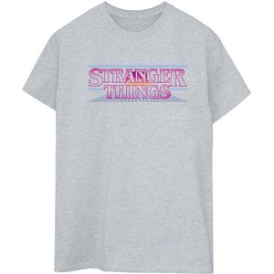 Li-cense Netflix dames stranger things retro titel katoenen vriendje t-shirt