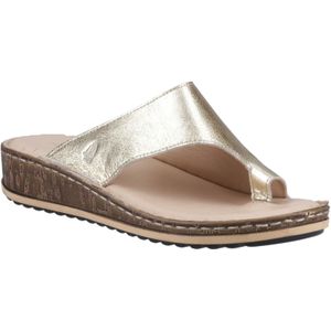 Hush Puppies - Elissa - Suède Sandalen - Goud - Dames