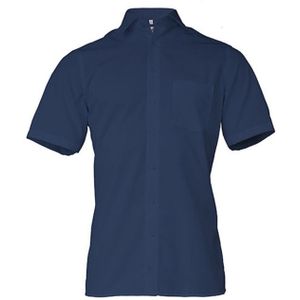 Marvelis - Poplin Comfort Overhemd - Korte Mouwen - Katoen - Eenvoudig Ontwerp