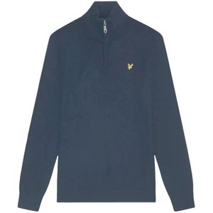 Lyle and Scott Lyle&scott cotton merino quarter zip truien kn2112vc