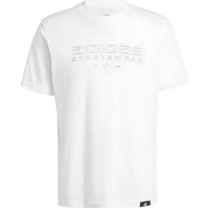 Adidas - Tech Lineair - T-shirt - Katoen - Korte Mouwen
