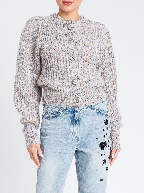 Gebreide Cardigan Met Sierknopen