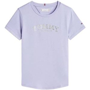Tommy Hilfiger Tommy FOIL TEE SS KG0KG0KG08974 S/S T-shirt voor meisjes, rood (Vintage Cerise), 3 jaar, Rood (Vintage Cerise), 3 jaar