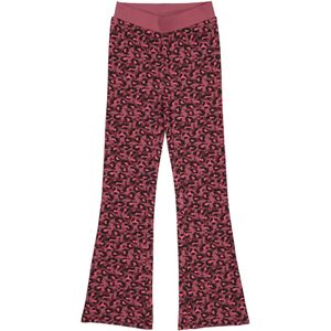 Quapi Meisjes flared pants aymee aop rose leopard