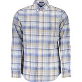 Gant - Overhemden - Lichtblauw - Katoen - Elegant Zomers Overhemd