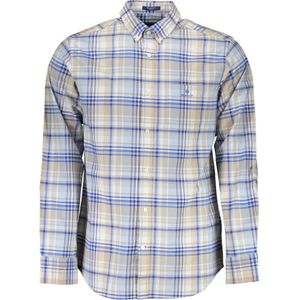 Gant - Overhemden - Lichtblauw - Katoen - Elegant Zomers Overhemd