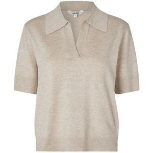 MbyM - Sika - Polo - Zachtgebreid - Korte Mouwen - Viscose/Polyester
