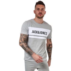 Jack Jones - Korte Broeken - Grijs - Set van T-shirt en Short met Blokprint