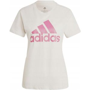 Adidas - Dames Groot Logo T-shirt - 100% Katoen - Korte Mouwen