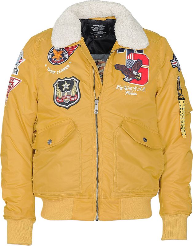 Top Gun - TG23002 - Bomberjack - Met Imitatiebontkraag