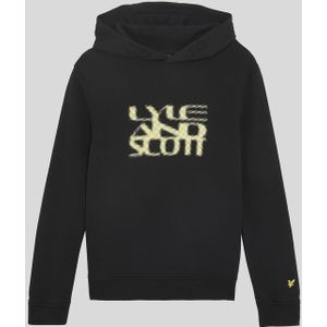 Lyle & Scott - Formation Blur Graphic Hoodie - Zwart