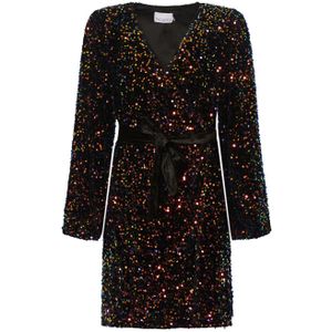 Teagan wikkeljurk in zwart