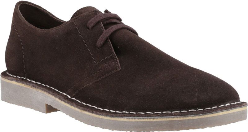 Hush Puppies - Scout - Suède Herenschoenen - Chocolade - Veterschoenen