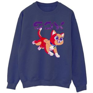 Sweater - Gedrukt - Zwart - 50% Katoen 50% Polyester
