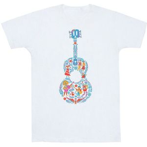 Li-cense Disney heren coco gitaar patroon t-shirt