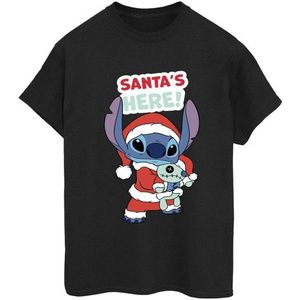 Li-cense Disney dames lilo & stitch santa´s here katoenen vriendje t-shirt