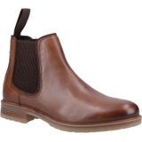Hush Puppies - Russell - Leren Heren Laarzen - Tan - Chelsea Boots