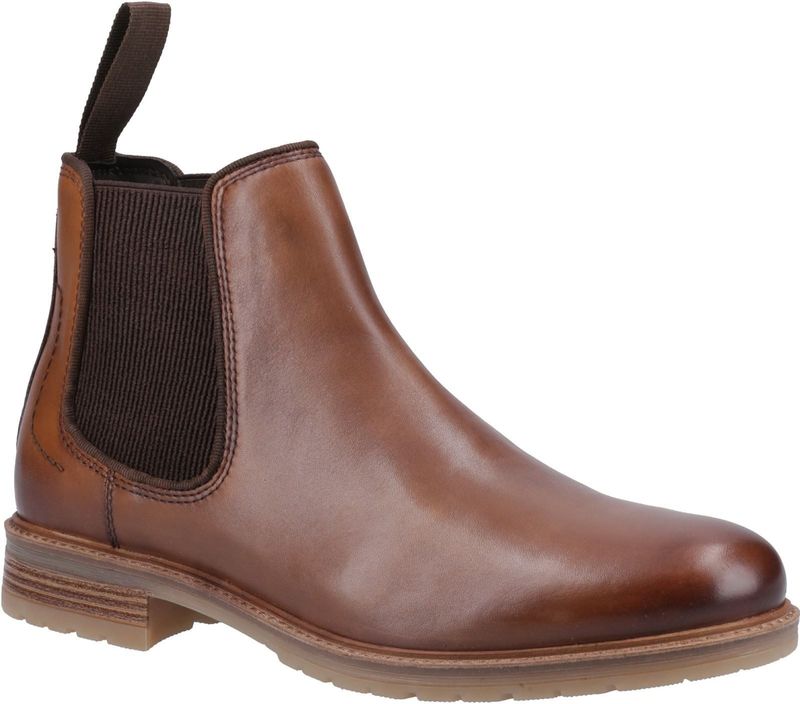 Hush Puppies - Russell - Leren Heren Laarzen - Tan - Chelsea Boots