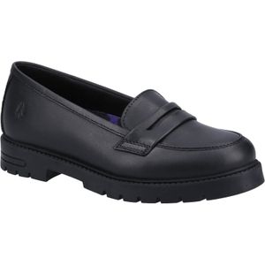 Hush Puppies - Hazel Loafer - Zwart - Leren Mocassins