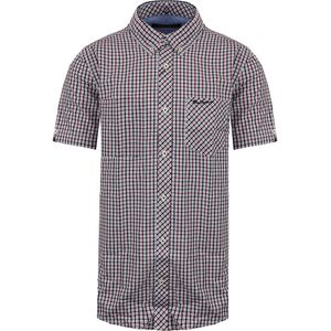 Ben Sherman - Geruit Overhemd - Rood - Korte Mouw