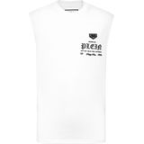 Philipp Plein - Mouwloze T-shirt - Wit - Katoen