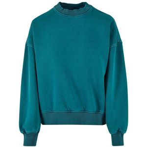 Urban Classics Dames stone wash crew hals oversized sweatshirt