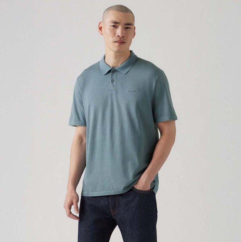Levi's - A6735-0024 - Polo - Blauw - Katoen - Korte Mouwen